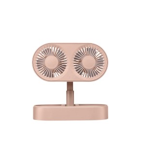 Ventiliatorius pastatomas USB 1200Ah rožinis D15x7,6 cm 871125243641