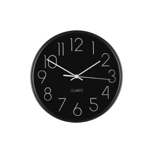 Laikrodis sieninis aliumininis juodos spalvos D25 cm 4Living 628155