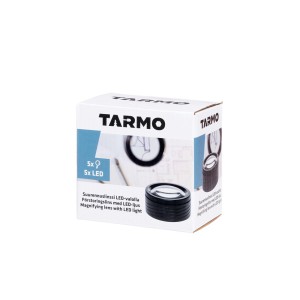 Padidinimo stiklas 9.1*4.5 cm 5LED 5x Tarmo 308937