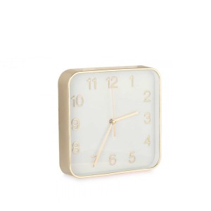 Laikrodis sieninis 19x19 cm aukso spalvos 12109