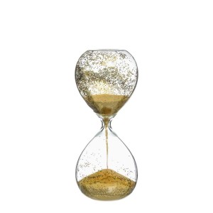 Smėlio laikrodis su blizgučiais D8,5xH20 cm Atmosphera 153681C