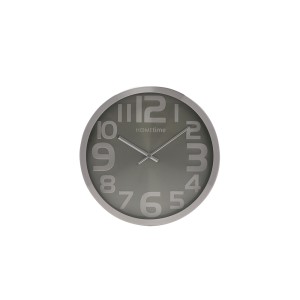 Laikrodis sieninis metalinis sidabro spl. D30 cm Hometime Widdop