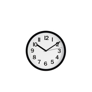 Laikrodis sieninis baltos/juodos spalvos D22,3xH3,8 cm Atmosphera 137438G