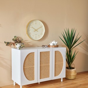 Laikrodis sieninis D51 cm baltos/aukso spalvos Atmosphera 206417