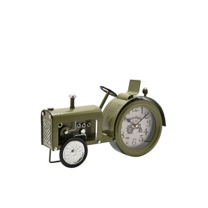 Laikrodis stalinis Traktorius metalinis žalias 21x35x7 cm Hometime Widdop