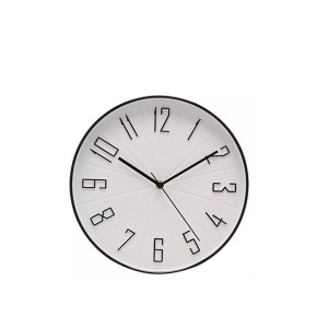 Laikrodis sieninis plastikinis juodas D 30 cm W9961 Hometime Widdop