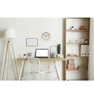 Laikrodis sieninis baltas D 25 cm W9972 Hometime Widdop