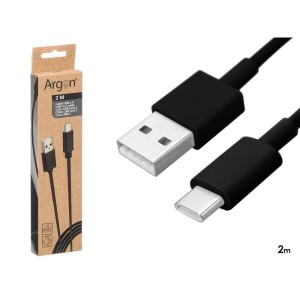 Laidas mobiliojo telefono pakrovimui 2 m USB-C Argon 12771
