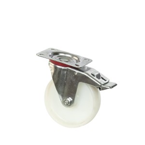Ratukas poliamidinis su stabdžiu 160 mm 002-020-160 stb