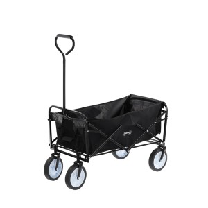 Vežimėlis sulankstomas su 4 ratais 116x54x90cm 70 kg juoda sp. WOZ2426