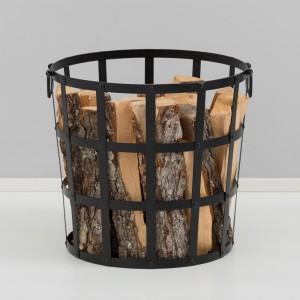 Krepšys/kibiras malkoms metalinis 44x41x40 cm MUSTANG 630403