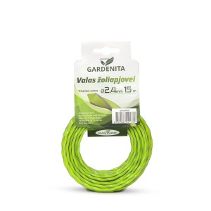 Valas žoliapjovei trikampis suktas su briauna 2,4 mm 15 m Gardenita (14)