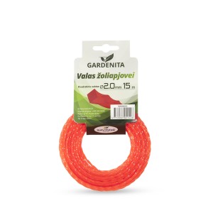 Valas žoliapjovei kvadratinis suktas 2,0 mm 15 m Gardenita (16)