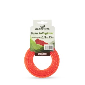 Valas žoliapjovei kvadratinis suktas 2,4 mm 15 m Gardenita (12)