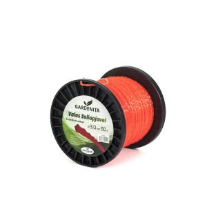 Valas žoliapjovei kvadratinis suktas 3,0 mm 60 m Gardenita (20)
