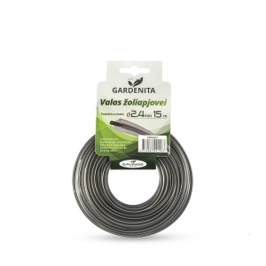 Valas žoliapjovei kvadratinis su šerdimi 2,4 mm 15 m Gardenita (12)