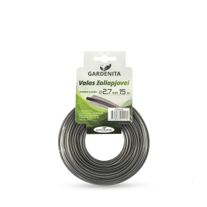 Valas žoliapjovei kvadratinis su šerdimi 2,7 mm 15 m Gardenita (12)