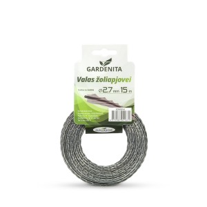 Valas žoliapjovei suktas su šerdimi 2,7 mm 15 m Gardenita (12)