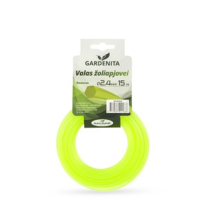 Valas žoliapjovei šešiakampis 2,4 mm  15 m Gardenita (12)