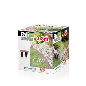 Tvorelė daržui/sodui 3,8 m H12 cm ruda PALISADE FLAT Prosperplast