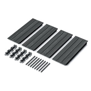 Pakelta lysvė 756x756x250 mm plastikas, antracito sp. Prosperplast