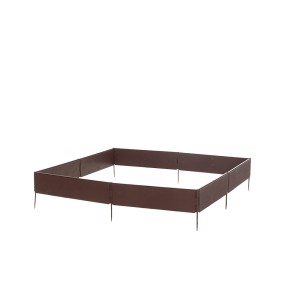 Pakelta lysvė 115x115x13 cm plastikas, rudos sp. Tarmo 603173