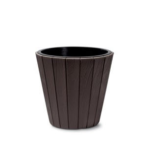 Vazonas WOODE 12L D299xH281 mm ruda sp. Prosperplast