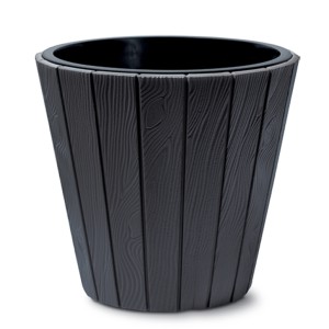 Vazonas WOODE 54L D488xH457 mm antracito sp. Prosperplast