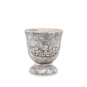 Vazonėlis betoninis pilkas 18,5x16,5x16,5 cm 137954