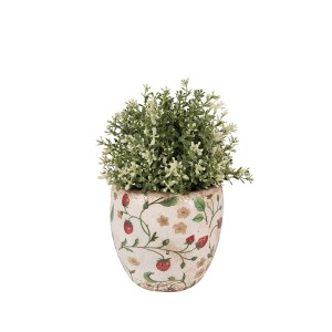 Vazonėlis keramikinis Žemuogės 14x14 cm Clayre