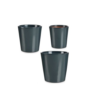 Vazonai keramikiniai 3 vnt (D11xH11,5, D14xH14, D16,5xH16 cm) Ibergarden 35735