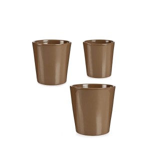 Vazonai keramikiniai 3 vnt (D11xH11,5, D14xH14, D16,5xH16 cm) Ibergarden 35737
