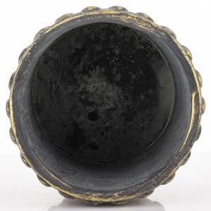 Vazonas betoninis aukso/rudos spl. 11,5x16x16 cm 179854