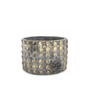 Vazonas betoninis aukso/rudos spl. 12,5x17,5x17,5  cm 179853