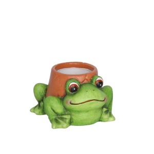 Vazonas keramikinis Varlė 10x9x6.1 cm 8445393426006