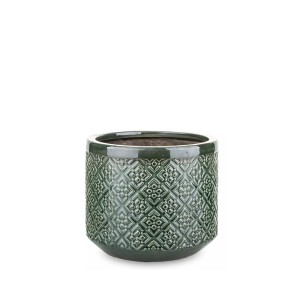 Vazonas keramikinis žalias Porto 16x19x19 cm 138467