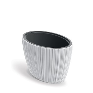 Vazonas ORO su įdėklu 63/24 L 395x595x380 mm balta sp. Prosperplast