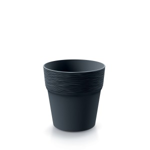 Vazonas FURU ROUND 1 l D147xH148 mm antracito sp. Prosperplast