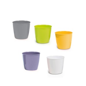 Vazonas ACADEMY 0,7 l D11xH10 cm (mix) Italija STEFANPLAST 75101