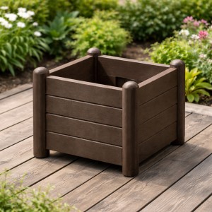 Vazonas ITALIA 30 l 43x43x35 cm rudos sp. Italija STEFANPLAST 80033