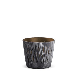 Vazonas SANDY ROUND ECO WOOD su įdėklu 7,9 L D262xH222 mm antracito sp. Prosperp