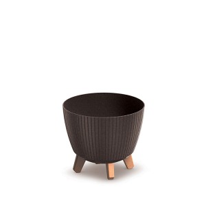 Vazonas LAMIA su kojelėmis 9 l D288xH237 mm rudos sp. Prosperplast