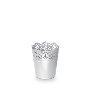 Vazonas LACE 2,2 L D112xH130 mm balta sp. Prosperplast