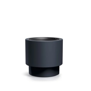 Vazonas HEOS su įdėklu 40/20 l D395xH370 mm antracito sp. Prosperplast