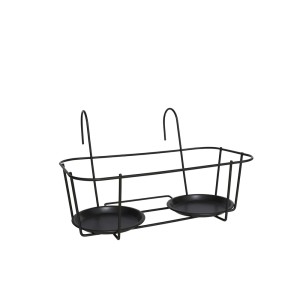 Laikiklis gėlių vazonams pakabinamas metalinis 25x33x20 cm 8445393032412