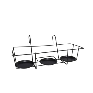 Laikiklis gėlių vazonams pakabinamas metalinis 25x48x20 cm 8445393032429