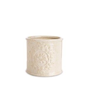 Vazonas keramikinis baltas 13,5x15x15 cm 184231