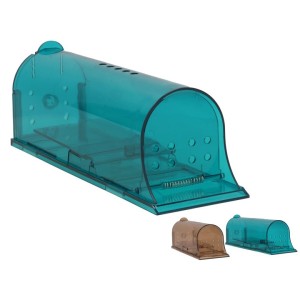 Spąstai pelėms gyvagaudžiai plastikiniai 26.8x9.5x8.5 cm (mix 2) 8445393430102