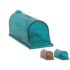 Spąstai pelėms gyvagaudžiai plastikiniai 19x6.2x7 cm (mix 2) 8445393430096