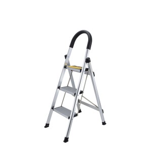 Kopėčios aliumininės 3 laiptelių Max 150 kg 1215913 Crownman